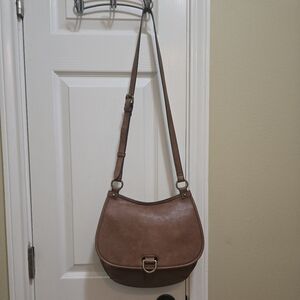 Frye Lucy Saddle Bag Vegan Leather - Vintage